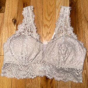 Aerie Lace Bralette in Soft Beige